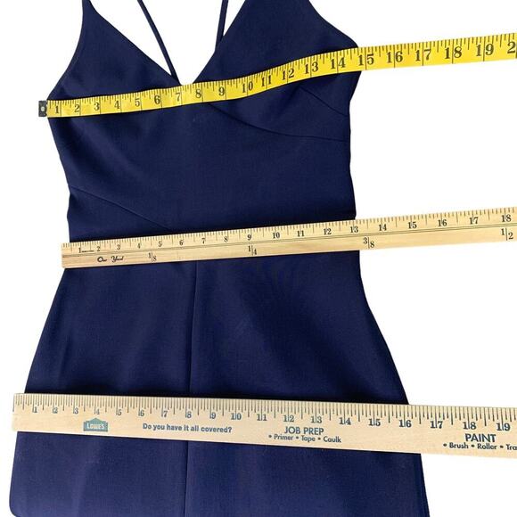 Likely Brooklyn Spaghetti Straps Sheath Pencil Dress Stretchy Size 2 Navy New - Picture 12 of 16